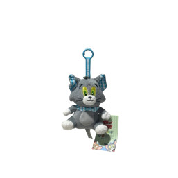 Tom Cat & Jerry Mouse Checkerboard Series Fur Pendant - Tom Cat